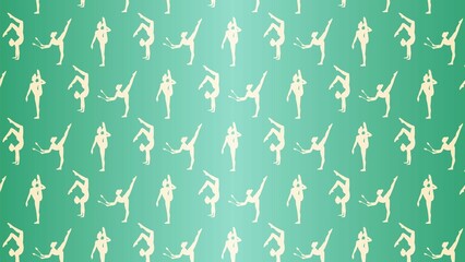 Vector decorative gymnastics pattern 
