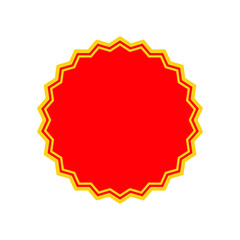 Price sticker, sale or discount sticker, sunburst badges icon