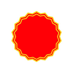 Price sticker, sale or discount sticker, sunburst badges icon