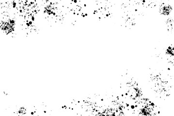 Messy noise background of black particles. Abstract grain dirty pattern. Monochrome layer.