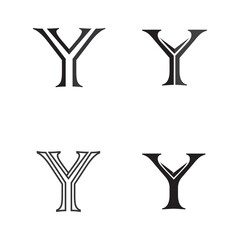 Elegant Y Letter Logo Icon Design for Business Identity