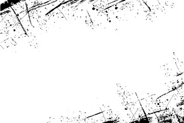 Noise grunge background of black and white texture. Abstract scratched dirty pattern. Monochrome design element.
