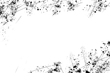 Abstract scratched background. Noise grunge dirty pattern. Textured monochrome design element.