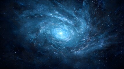 Fototapeta premium blue space background