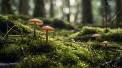 Mossy Forest Floor with Soft Light