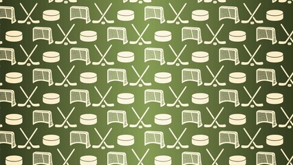 VECTOR SEAMLESS ICE HOCKEY PATTERN