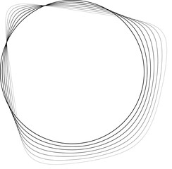 Circle liquid with blend line halftone use for badges, tag, label, logo