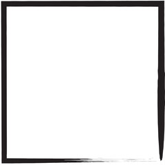 Frame square ink grunge. Design elements