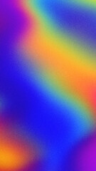 Abstract holographic rainbow blurred smooth grainy gradient background texture