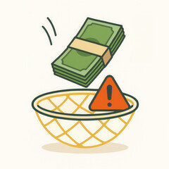 Financial Safety Net – Emergency Fund and Risk Protection Concept Illustration