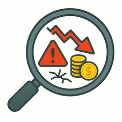 Risk Assessment: Financial Danger Evaluation and Analysis Concept