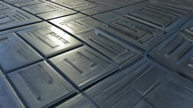 Stainless steel titanium metal background texture. motion video.