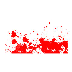 Linear red splatter grunge effect with stroke streaks