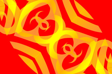 seamless mosaic Beautiful glow colour gradient flower line art pattern wallpaper ornament for commercial ads	