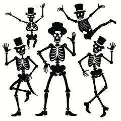 Image Prompts Design with Black Shapes and Colorful Elements for Creative Projects