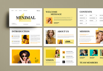 Modern Fashion Portfolio Presentation Template with Minimal Layout