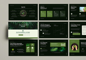 Nature Inspired Green Tone Presentation