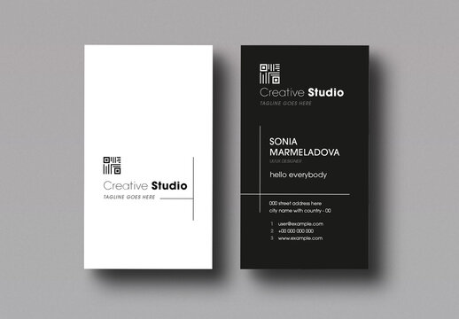 Modern Minimalist Business Card Template