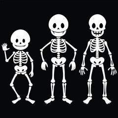 Four Figures Design with Color Elements and Text in Vector Format