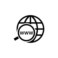Domain Name Registration icon isolated on white background