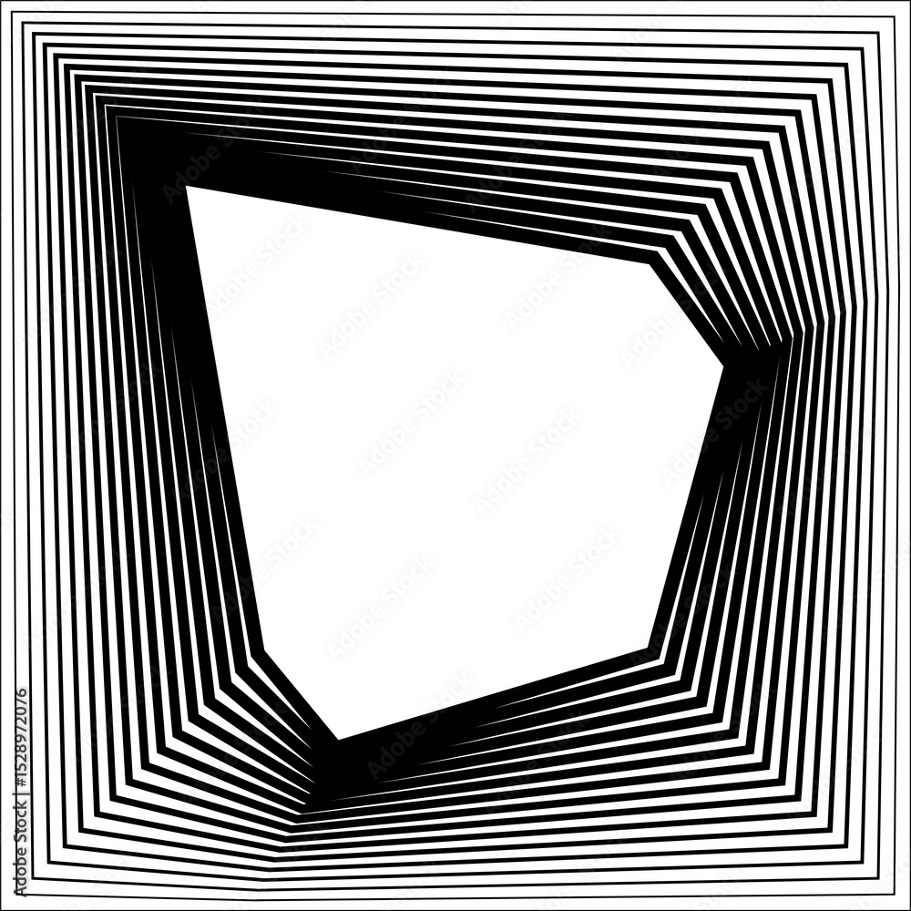 Poster square blend line effect geometric shapes. gradient frames