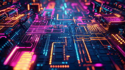 A cutting-edge AI robot efficiently handling data and performing analysis in a futuristic data center with sophisticated technology