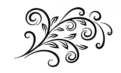 Floral design element vector.eps