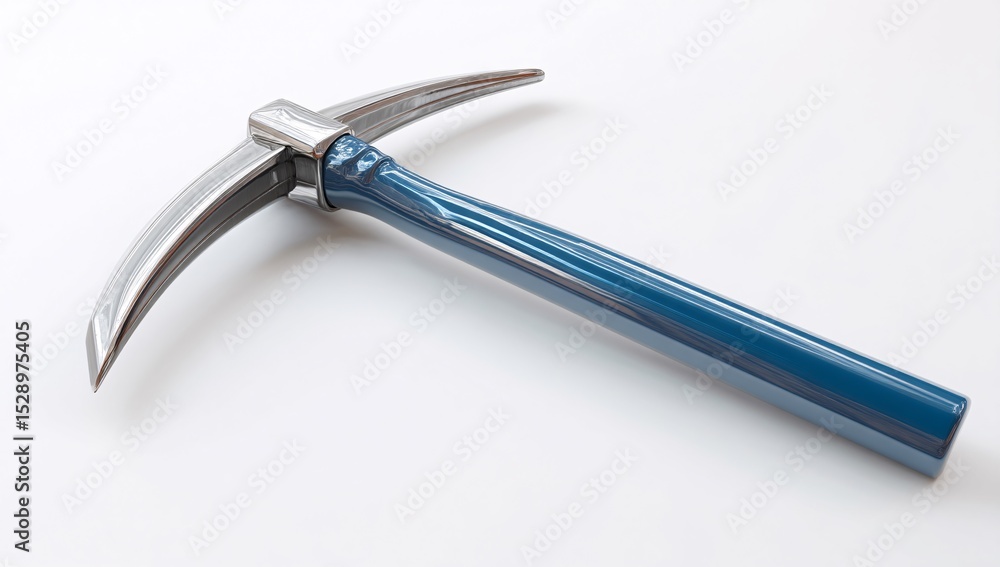 Aufkleber pickaxe mining tool icon in 3d, placed on a clean white background for emphasis.