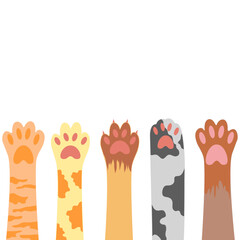 Obraz premium Cat Paws Illustration
