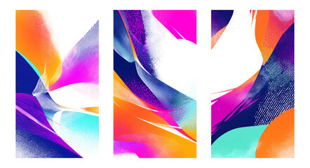 Vibrant abstract art background for creative design projects