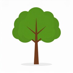 Tree as a vector isolated in white - clip art