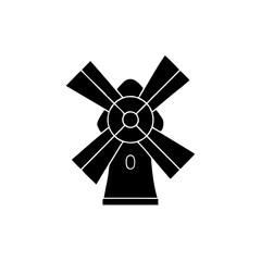 creative details Outline silhouette windmill icon vector