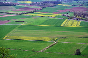 Felder und Wiesen bei Hammelburg