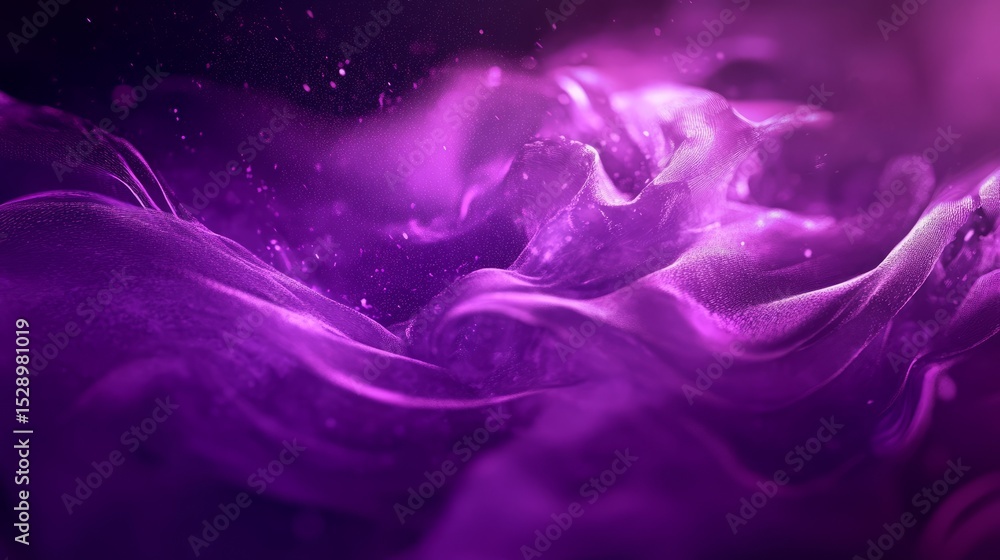 Poster vibrant abstract purple background with smooth gradient texture and soft light effects, ideal for mo