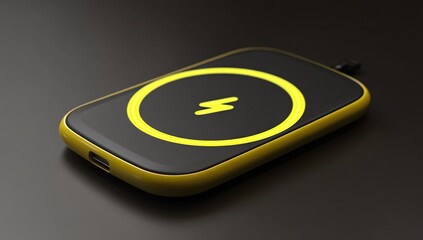 3D wireless charging pad, designed for efficient and cable-free mobile device charging.