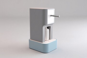3D icon of an automatic toothpaste dispenser, designed for easy, hands-free dispensing.