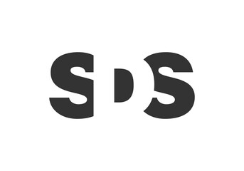 SDS logo design. Initial letter S D S bold font style for tech startups, consulting, corporate branding. Creative company name, headlines typography identity, trendy logotype.