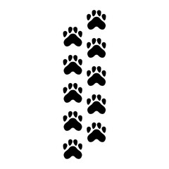 Fototapeta premium Cat Paw Trail