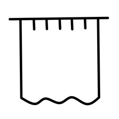 Bathroom line vector