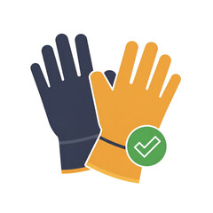 Obraz premium Approved Gloves Illustration