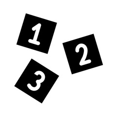 number glyph icon