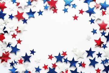 Fototapeta premium Confetti symbol paper flag.