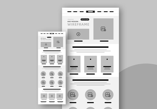 Web Wireframe Template Layout