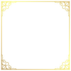 Simple vintage frame, decorative border for signs