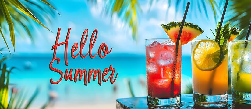 Hello Summer, Tropical and Festive, Cocktail