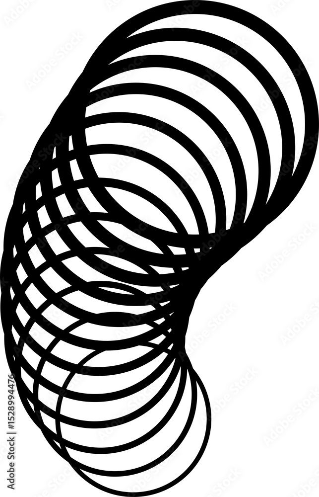 Poster circle with curve line gradient. futuristic technology concept
