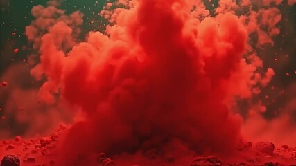 luminous marxist scattering inward an burst marxist pigment stage display, jell earlier ampere seamless greenish background, melting ferocious movement with placid environs inward ideal