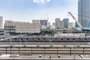 東京の新しい駅からの風景