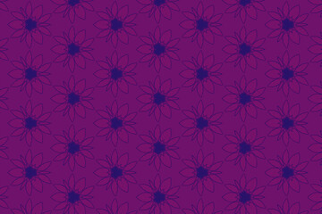 The layout follows a consistent spacing between the floral elements, establishing a visually pleasing rhythm across the surface.