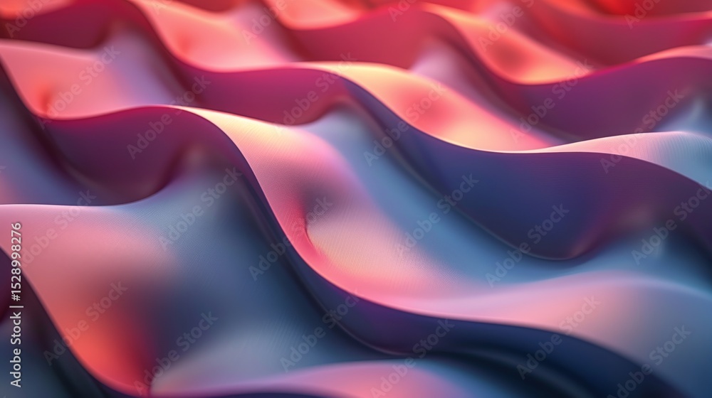 Aufkleber a vibrant abstract representation of colorful wavy fabric, showcasing dynamic patterns and textures 